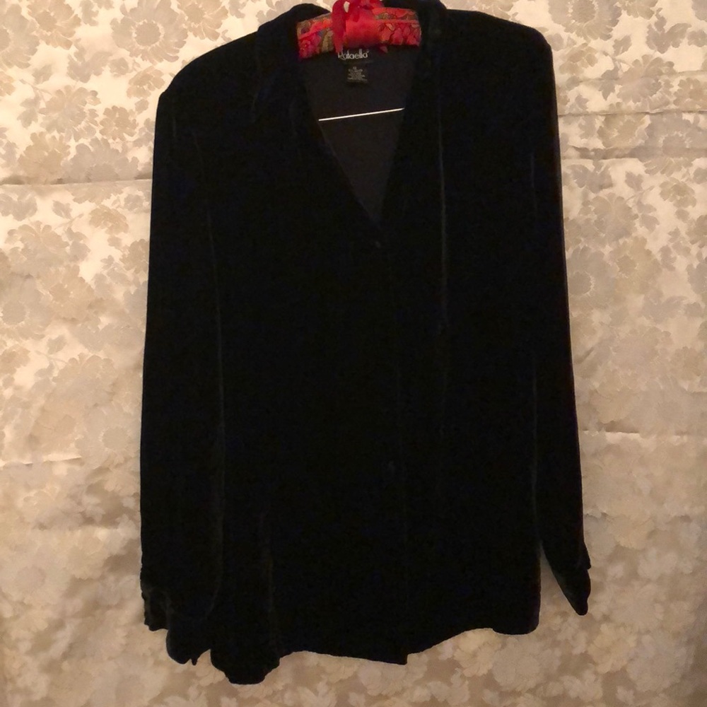 Button Down Velvet Shirt